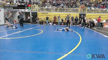 52 lbs Quarterfinal - Logan Shumaker, F-5 Grappling vs Cyler Frye, HBT Grapplers