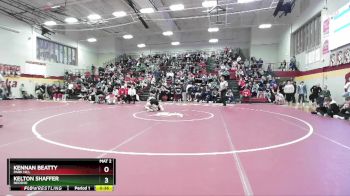 132 lbs 3rd Place Match - Kennan Beatty, PARK HILL vs Kelton Shaffer, NEOSHO