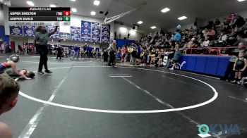 55 lbs Rr Rnd 1 - Aspen Shelton, Team Tulsa Wrestling Club vs Jasper Earls, Tecumseh Youth Wrestling