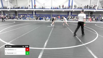 141 lbs Consi Of 16 #2 - Nick Cambria, University Of Maryland vs Eddie Hummel, Army-West Point