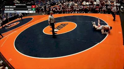 190 lbs Semis & 1st Wrestleback (8 Team) - Ross Miller, Vandalia vs Ryan Rink, Tolono (Unity)