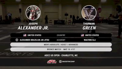Joseph Alexander Jr. vs Thurman Green 2025 ADCC Charlotte Open