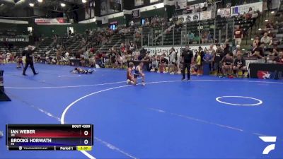 67 lbs Semifinal - Ian Weber, WI vs Brooks Horwath, MI