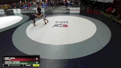 72-76 lbs Round 1 - Abby Vega, California vs Cristal Chavez, Bakersfield High School Wrestling