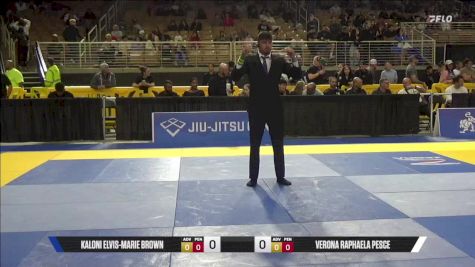 Verona Raphaela Pesce vs Kaloni Elvis-Marie Brown 2025 Pan Jiu Jitsu IBJJF Championship