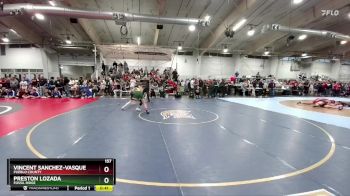 157 lbs Cons. Round 2 - Vincent Sanchez-Vasquez, Pueblo County vs Preston Lozada, Fossil Ridge