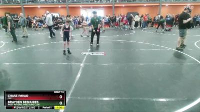 65 lbs Round 1 - Brayden Beshures, West Wateree Wrestling Club vs Chase Pavao, C2X