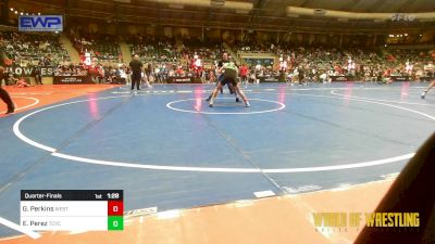 108 lbs Quarterfinal - Gunner Perkins, Westshore Wrestling Club vs Ernesto Perez, Tuscon Cyclones