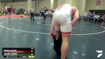 285 lbs Round 5 (6 Team) - Edwin Walker, East Alabama Wrestling Team vs Holden Corbin, Patriots WC Green