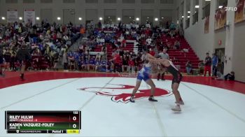 132 lbs Round 4 (16 Team) - RILEY HULWI, Hewitt-Trussville vs KADEN VAZQUEZ-FOLEY, Arab