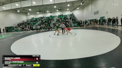 115 lbs Quarterfinal - Kaylea Mortensen, Pinedale vs Shaelyn Larkin, Evanston
