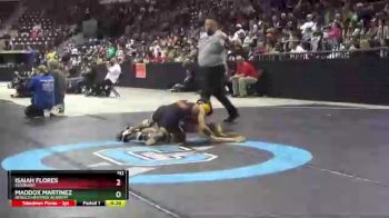 5A 106 lbs 5th Place Match - Maddox Martinez, Atrisco Heritage Academy vs Isaiah Flores, Eldorado