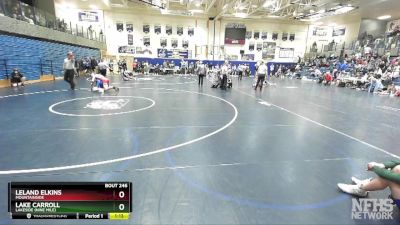 145 lbs Cons. Semi - Lake Carroll, Lakeside (Nine Mile) vs Leland Elkins, Mountainside