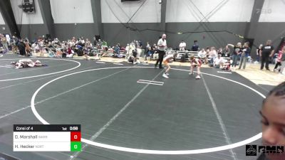 65 lbs Consi Of 4 - Dallas Marshall, Warriors Of Christ vs Hawk Hecker, North Big Horn Rams