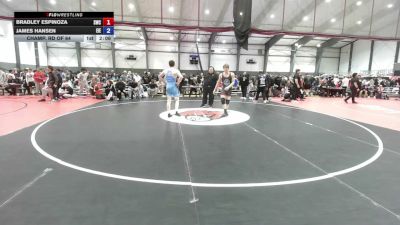 165 lbs Champ. Rd Of 64 - Bradley Espinoza, Silverback Wrestling Club vs James Hansen, East Idaho Elite