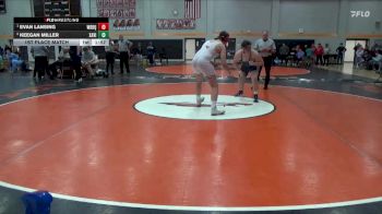 215 lbs 1st Place Match - Evan Lansing, Western Dubuque vs Keegan Miller, Xavier, Cedar Rapids