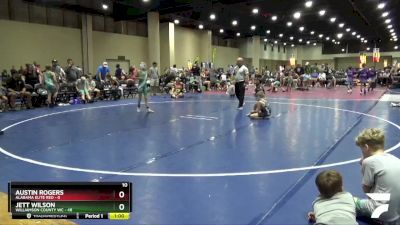 80 lbs Round 2 (8 Team) - Jett Wilson, Williamson County WC vs Austin Rogers, Alabama Elite Red