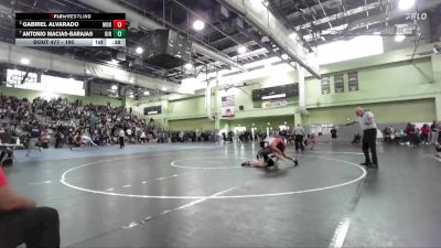 190 lbs 5th Place Match - Antonio Macias-Barajas, BIRMINGHAM vs Gabriel Alvarado, MONROE