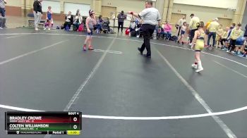 60 lbs Round 1 (8 Team) - Bradley Crowe, Soddy Daisy WA vs Colten Williamson, Elevate Wrestling