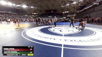56 lbs 7th Place Match - Sawyer Hedeen, Punisher Wrestling Company vs Boris Stevie, Ellensburg Wrestling Club