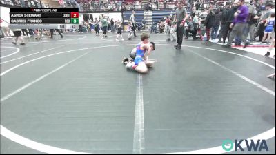64 lbs Quarterfinal - Asher Stewart, Smith Wrestling Academy vs Gabriel Franco, Norman Grappling Club