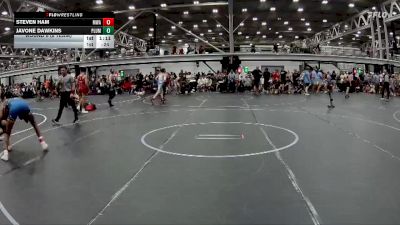 132 lbs Round 6 (8 Team) - Steven Ham, Myland WA vs Javone Dawkins, The Plumbers