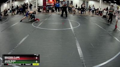 96 lbs Round 2 (4 Team) - Brayden Clark, Mat Warriors Black vs Gavin Rush, PA Alliance