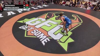 144 lbs 1st Place Match - Mason Basile, Unattached vs Maverick Beckwith, Unattached