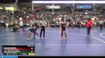 105 lbs Cons. Round 3 - Khy`ree Collaway, Sherman Challengers vs Caleb Arroyo, Moen Wrestling Academy