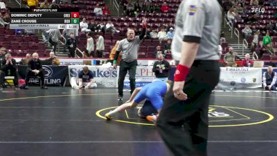 127 lbs Quarterfinal - Dominic Deputy, Chestnut Ridge vs Zane Crouse, Bishop McDevitt
