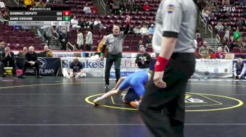 127 lbs Quarterfinal - Dominic Deputy, Chestnut Ridge vs Zane Crouse, Bishop McDevitt