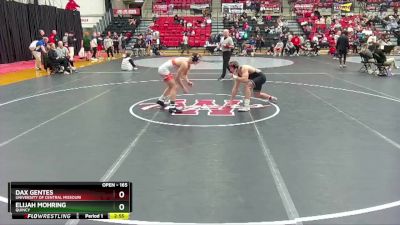 165 lbs Champ. Round 2 - Elijah Mohring, Quincy vs Dax Gentes, University Of Central Missouri