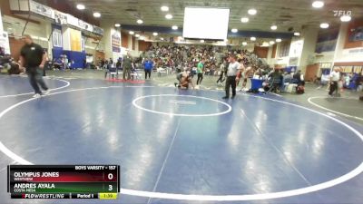 157 lbs Champ. Round 1 - Olympus Jones, Westview vs Andres Ayala, Costa Mesa
