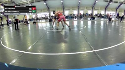 157 lbs Champ. Round 1 - Nick Cicciarelli, West Virginia Unattached vs Max Nevlin, Unattached