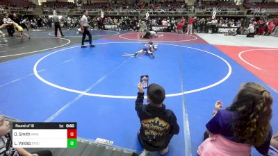 58 lbs Round Of 16 - Owen Smith, Arvada West vs Liam Valdez, Stout Wr Acd