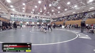 106 lbs Cons. Round 1 - Kai Reynolds, Dana Hills vs Jazer Velasquez, San Marcos