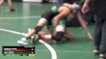 132 lbs Cons. Round 3 - Garran Leffel, Cloverleaf vs Niko Giatis, Highland (Medina)