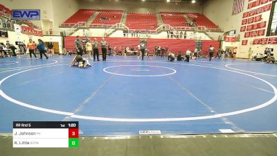 76 lbs Rr Rnd 5 - Jake Johnson, Pauls Valley Panther Pinners vs Korbin Little, South Central Punisher Wrestling Club