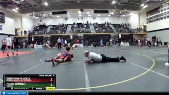 170 lbs Cons. Round 4 - Brenton Russell, Warren Wrestling Academy vs Noah Sumner, Indiana