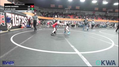 80 lbs Rr Rnd 2 - Jasper Coleman, Elgin Wrestling vs Wyler Allen, Lions Wrestling Academy