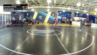 126 lbs Round 1 (8 Team) - Matthew Thaxton, Wakulla WC vs Zavian Chaves, Westside Wrestling