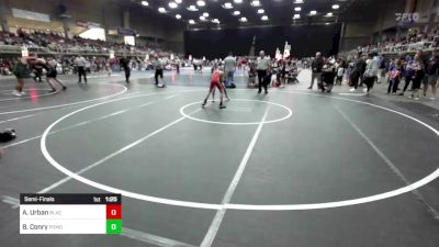 73 lbs Semifinal - Atlas Urban, Black Fox Wrestling Academy vs Brekston Conry, Pomona Elite