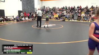 B-3 lbs Quarterfinal - Kamryn Richardson, Morning Sun Tigers Wrestling vs Arlie De Almeida, Hammerin Hawks