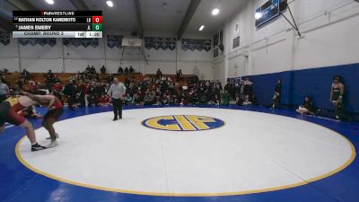 169 lbs Champ. Round 3 - James Emery, James Logan vs Nathan Kolton Kanemoto, Los Banos