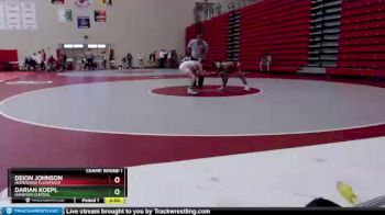 106 lbs Champ. Round 1 - Deion Johnson, Homewood Flossmoor vs Darian Koepl, Hanover Central