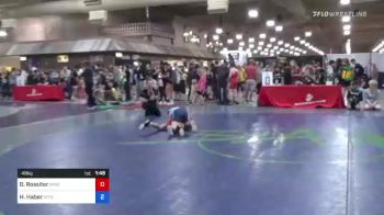 48 kg Consi Of 32 #2 - Darryn Rossiter, Mine Yard Dogs Wrestling Club vs Hayden Haber, Wyoming Seminary Wrestling Club