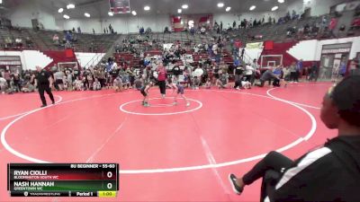 55-60 lbs Round 3 - Nash Hannah, Greentown WC vs Ryan Ciolli, Bloomington South WC