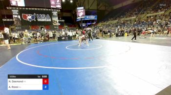 120 lbs Cons 16 #2 - Nathan Desmond, Pennsylvania vs Anthony Rossi, New Jersey