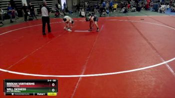 90 lbs Quarterfinal - Brekan Vortherms, Worthington vs Will Oksness, OTC (Ottertail)