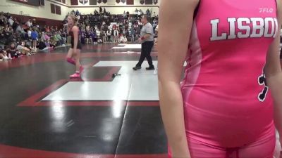 140 lbs Cons. Round 2 - Addilyn Moses, Prairie, Cedar Rapids vs Alina Mallie, Lisbon